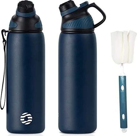 FJbottle Magnetische Isolierflasche 800ml dunkelblau