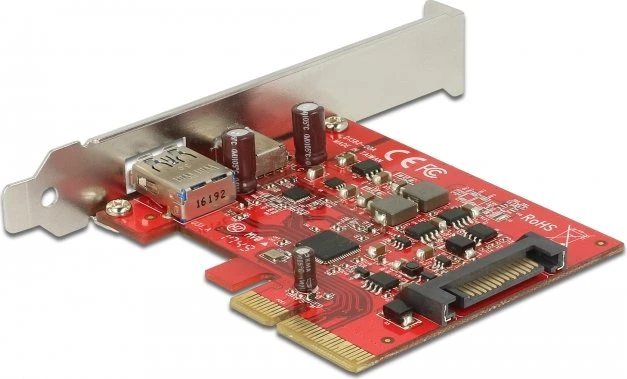 DeLOCK 1x USB-C 3.1, 1x USB-A 3.1, PCIe 3.0 x4