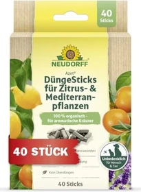 Neudorff Azet Dünge-Sticks für Zitrus- und Mediterranpflanzen, 40 Stück