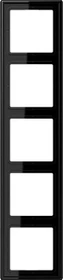 Jung Serie LS 990 Rahmen 5-fach, schwarz