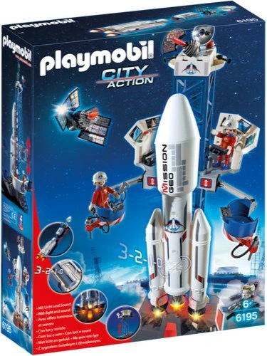 playmobil City Action Weltraumrakete mit Basisstation