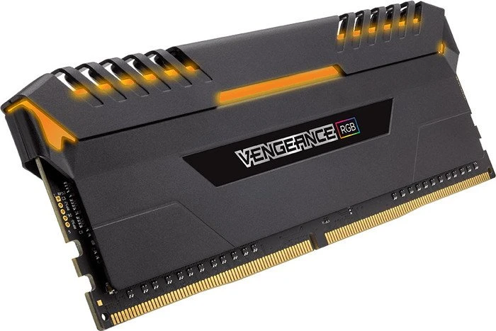 Corsair Vengeance RGB schwarz UDIMM 64GB Kit, DDR4-3200, CL16-18-18-36