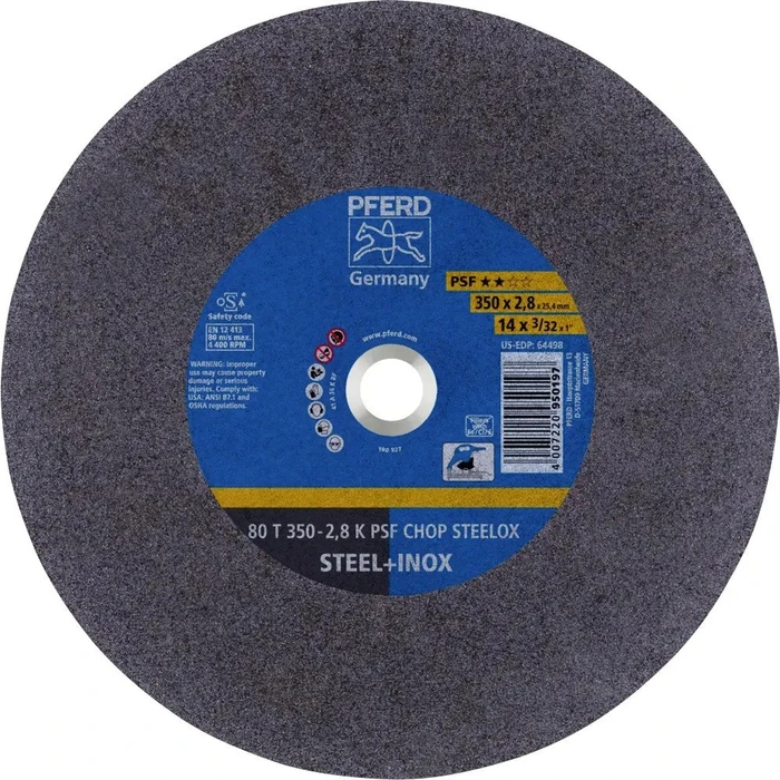 Pferd 80 T 350-2.8 K PSF CHOP STEELOX/25.4 Trennscheibe, 350x2.8x25.4mm, 10 Stück