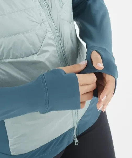 Salomon Elixir Hybrid Hooded Funktionsjacke arona/deep dive (Damen)