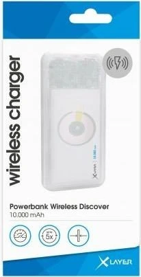 XLayer Powerbank Plus Wireless Discover 10000mAh weiß