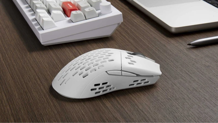Keychron M1 Wireless Gaming Mouse weiß, USB/Bluetooth