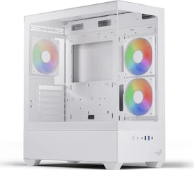 AeroCool P500D White, Glasfenster