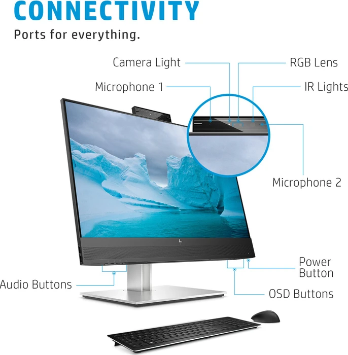 HP E24mv G4, 3 Jahre Garantie, 23.8"