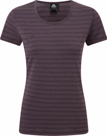 Mountain Equipment Stripe Funktionsshirt kurzarm blackberry stripe (Damen)
