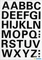 Herma Buchstabenetiketten A-Z, 10x15mm, wetterfest, schwarz, 1 Blatt (36 Etiketten) Vorschaubild