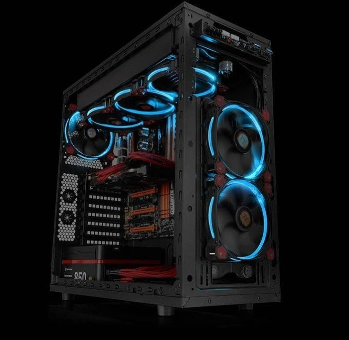 Thermaltake Riing 14 LED blau, 140mm, 2er-Pack
