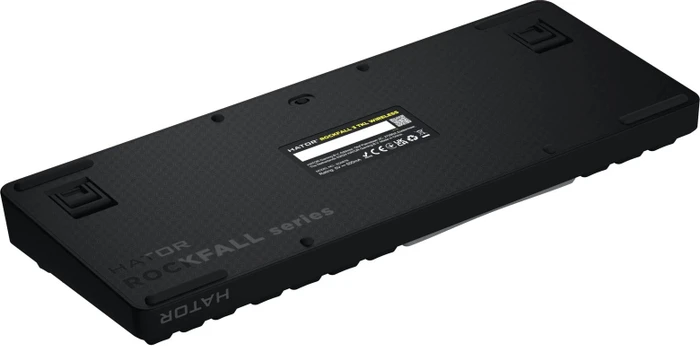 Hator Rockfall 3 TKL Wireless, PBT, weiß/schwarz, LEDs RGB, Aurum Lemon, USB/Bluetooth, US