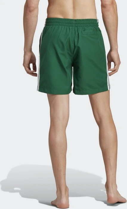 adidas Originals Adicolor 3-Streifen Badeshorts dark green/white (Herren)