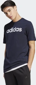 adidas Essentials Single Jersey Linear Embroidered Logo T-Shirt kurzarm legend ink/white (Herren)