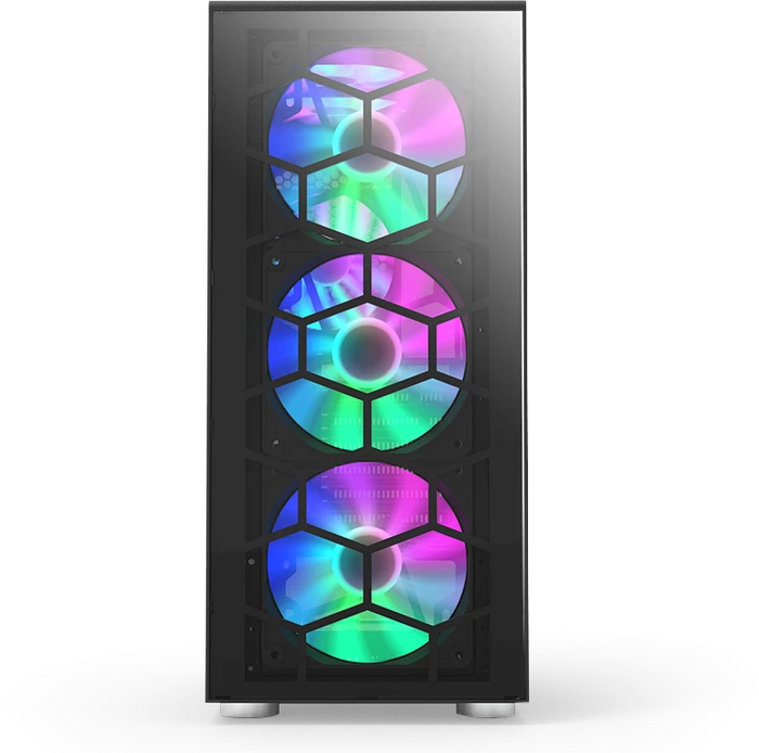 Montech X3 Glass, schwarz, Glasfenster