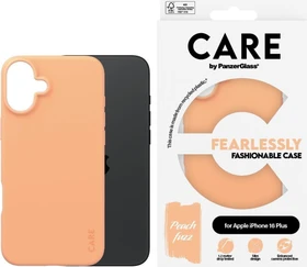 PanzerGlass Care Fashionable Case für Apple iPhone 16 Plus Peach Fuzz