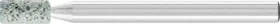 Pferd ZY 0306 3 CN 80 F10V ALU Zylinderstift Schleifstift K80, 3x6mm, 10 Stück