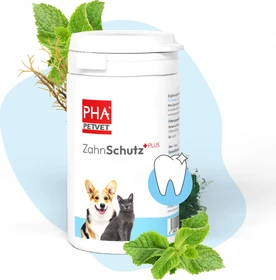 PHA PetVet Zahnschutz Plus Pulver für Hunde & Katzen, 60g