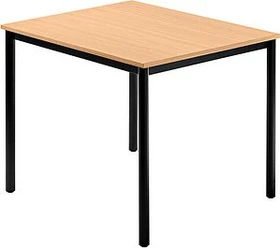 Hammerbacher Meeting D-Serie DR08/6/D Konferenztisch 80x80cm Buche/schwarz