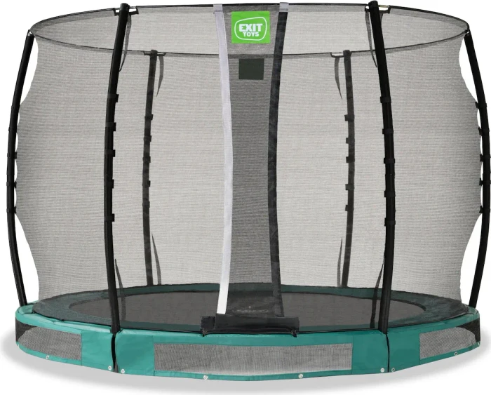 Exit Toys Allure Classic mit Sicherheitsnetz 305cm Bodentrampolin grün