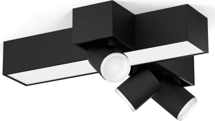 Philips Hue White and Color Ambiance Centris Cross 3 Spot 4-flammig schwarz
