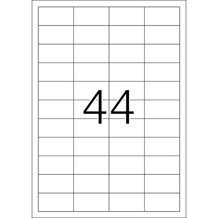 Herma Folienetiketten, 48.3x25.4mm, wetterfest, weiß, matt, 25 Blatt (1100 Etiketten)