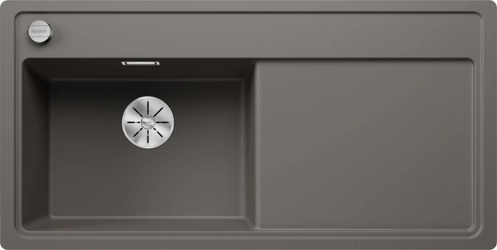 Blanco Zenar XL 6 S-F InFino Becken links mit Ablauffernbedienung vulkangrau
