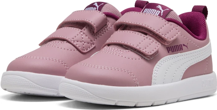 Puma Courtflex V3 poised pink/puma white/berry (Junior)
