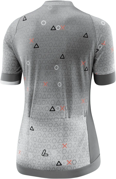 Löffler Axo Hotbond Full-Zip Trikot kurzarm steel grey (Damen)