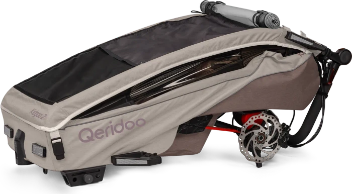 Qeridoo Kidgoo 2 Pro Gen 2 Fahrradanhänger barista brown (Modell 2026)