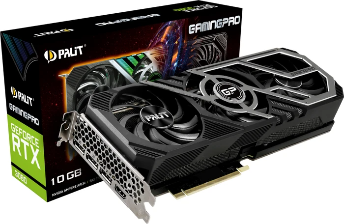 Palit GeForce RTX 3080 GamingPro V1 (LHR), 10GB GDDR6X, HDMI, 3x DP