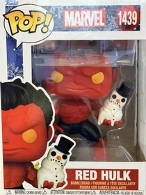 FunKo Pop! - Marvel - Holiday Red Hulk with Snowman