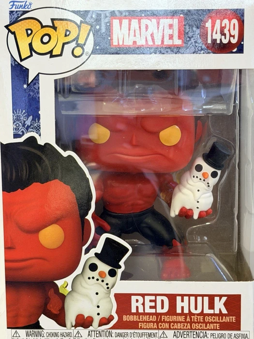 FunKo Pop! - Marvel - Holiday Red Hulk with Snowman