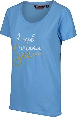 Regatta Filandra IV Graphic T-Shirt kurzarm blau (Damen)