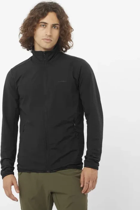 Salomon Essential Lightwarm Hybrid Funktionsjacke deep black (Herren)