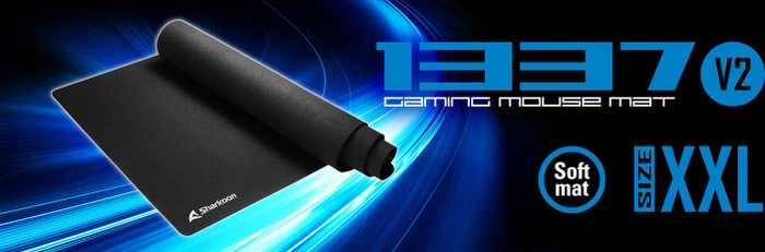 Sharkoon 1337 V2 Gaming Mat XXL, 900x400mm, schwarz