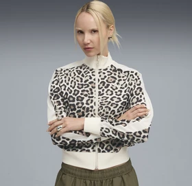 Puma T7 Leo Luxe Trainingsjacke alpine snow/ice coffee (Damen)