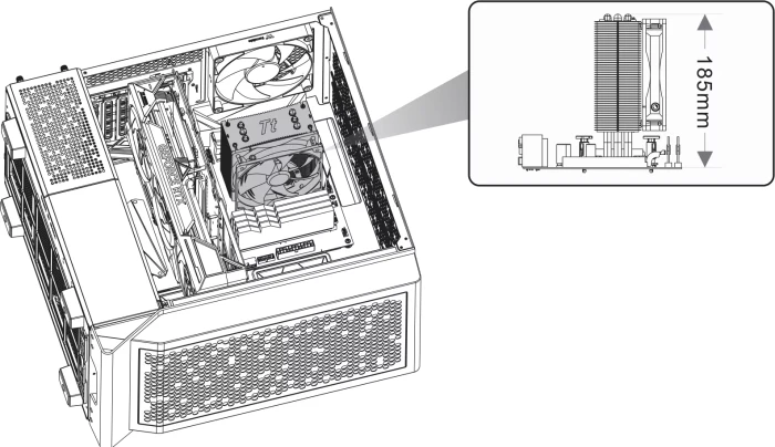 Thermaltake Ceres 300 TG ARGB Snow Edition, weiß, Glasfenster