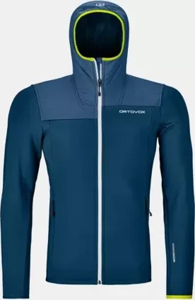 Ortovox Fleece Plus Hoody Funktionsjacke petrol blue (Herren)
