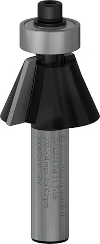 Bosch Professional HM Fase-/Bündigfräser, (D)23.7x12x54mm, 1 Stück