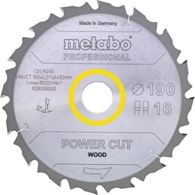 Metabo Power Cut Kreissägeblatt 16Z, 210x1.8x30mm, 1 Stück