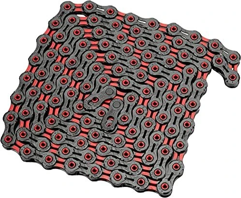 KMC DLC10 10-fach 116 Glieder Kette schwarz/rot