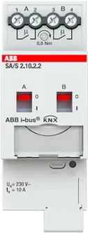ABB SA/S2.10.2.2 Schaltaktor 2-fach, 230V, 10A, 2TE REG, Schaltaktor