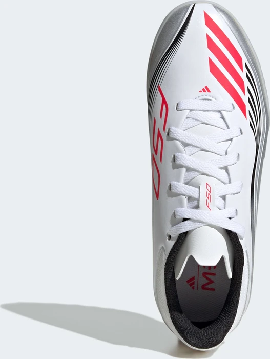 adidas F50 League Messi TF cloud white/lucid red/silver metallic (Junior)