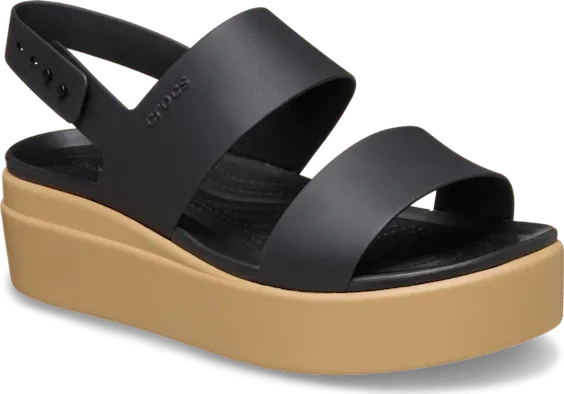 Crocs Brooklyn Low Wedge black/cashew (Damen)