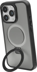 SBS Mobile Mag Stand Case für Apple iPhone 15 Pro transparent/schwarz