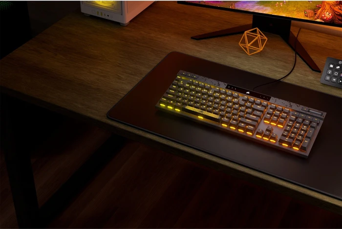 Corsair Gaming K70 MAX RGB Magnetic-Mechanical, Steel Grey, Corsair MGX, USB, US