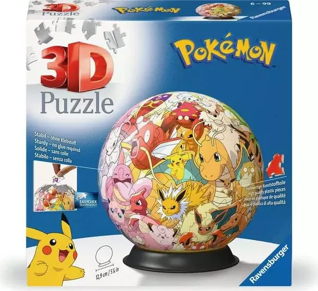 Ravensburger Puzzle 3D Puzzle-Ball Pokémon Kanto Region