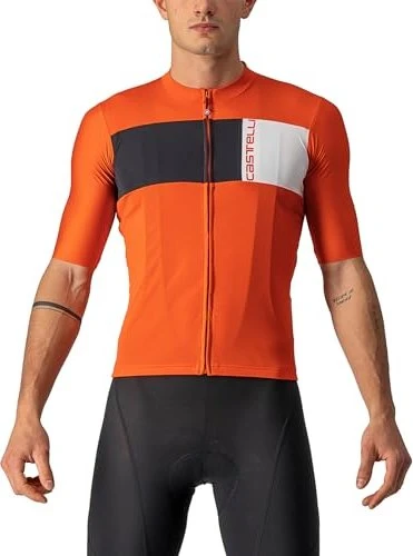 Castelli Prologo 7 Trikot kurzarm fiery red/light black/ivory (Herren)
