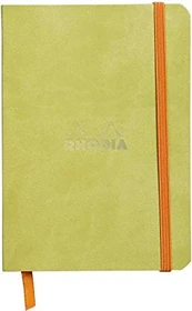 Rhodia Rhodiarama Notizbuch, A6, liniert, Softcover, anisgrün, 72 Blatt